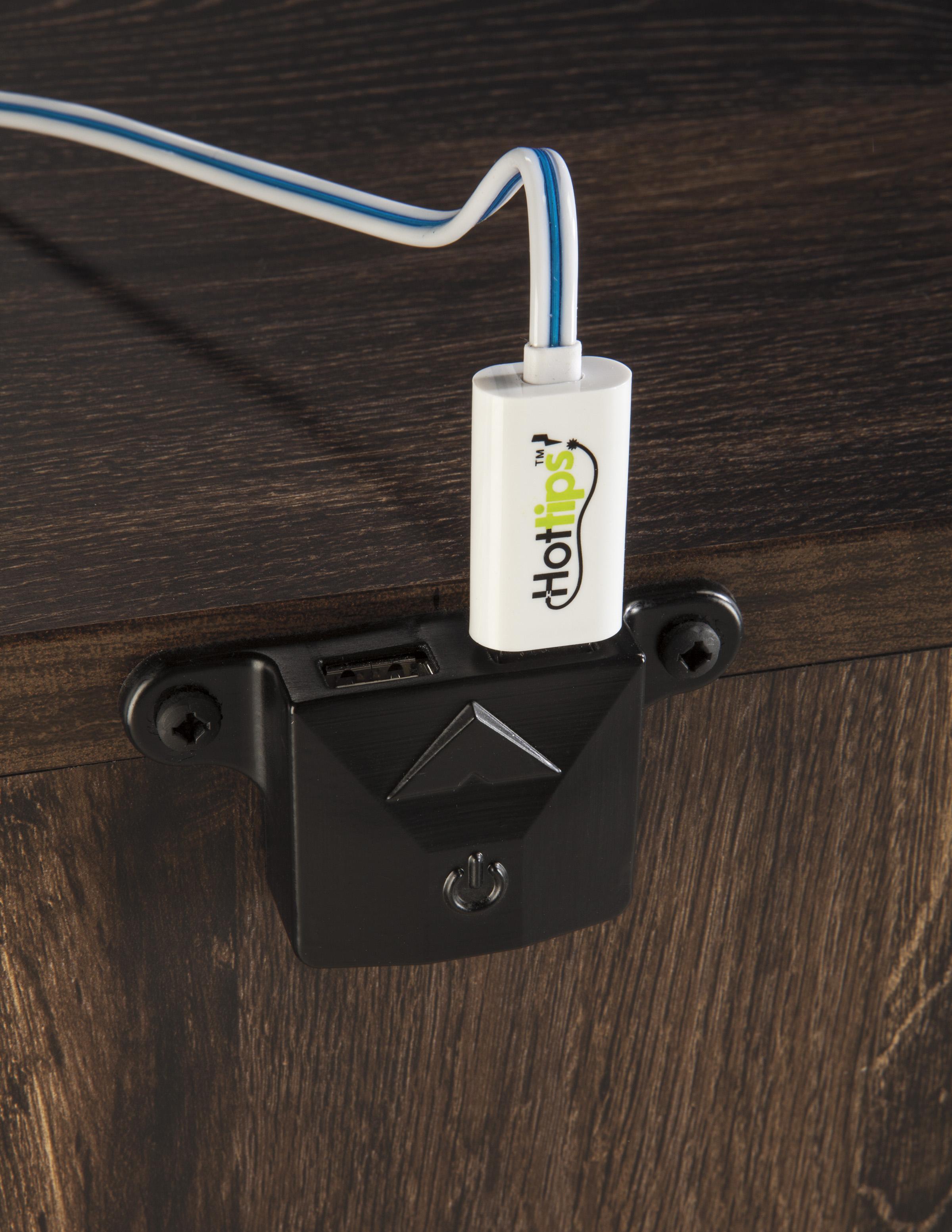 Ashley Signature Design Quinden B24692 Rustic Two Drawer Night Stand